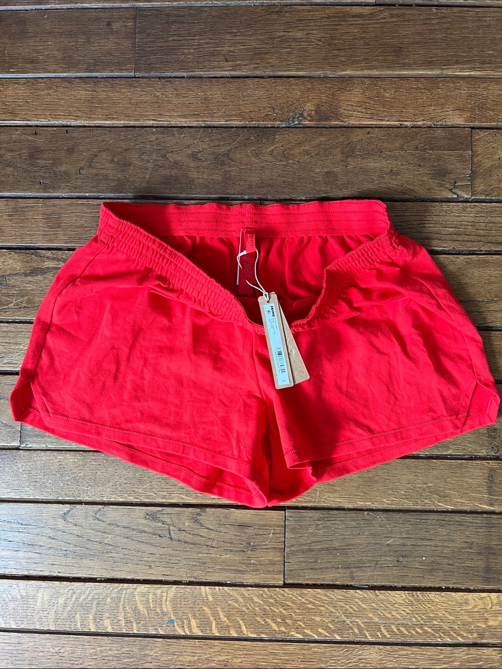 SKIMS Ruby Red Cotton Jersey Shorts Size Small NEW WITH TAGS VIRAL